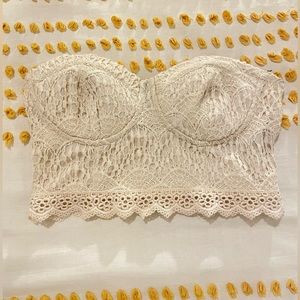 Forever 21 Crochet Cropped Top